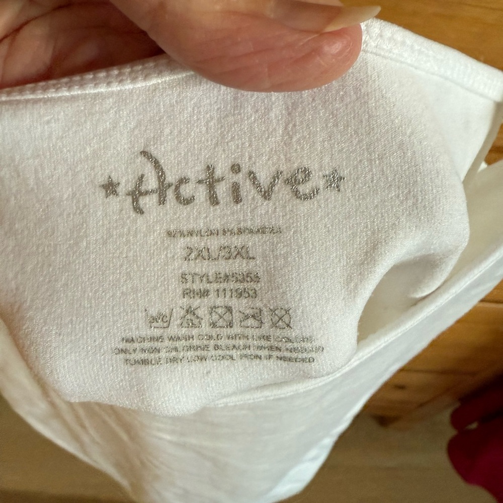 Active USA Classic White Camisole - Picture 2 of 4